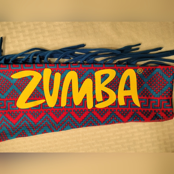 Zumba Tribal Print Fringe Tights - Picture 7 of 10